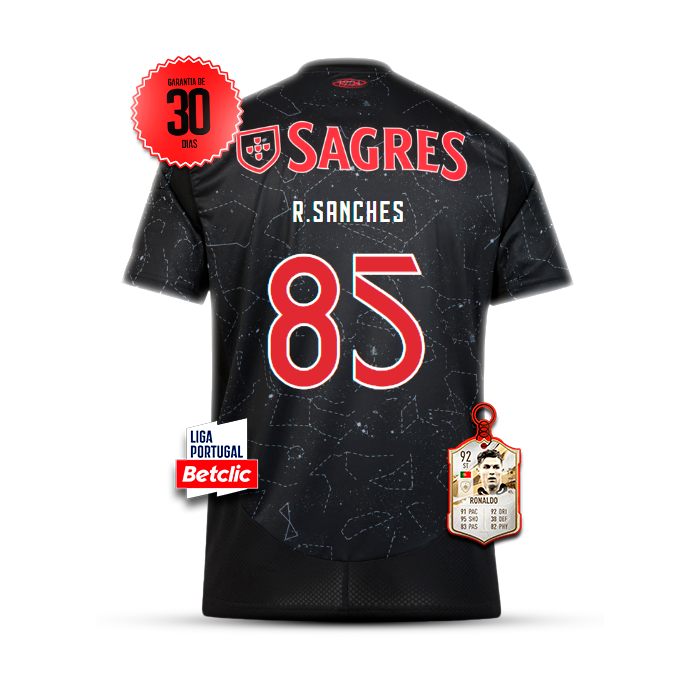 #85 R.SANCHES Camisola Benfica Alternativa 2024/25 + 5 PRENDAS HOJE! 🎁