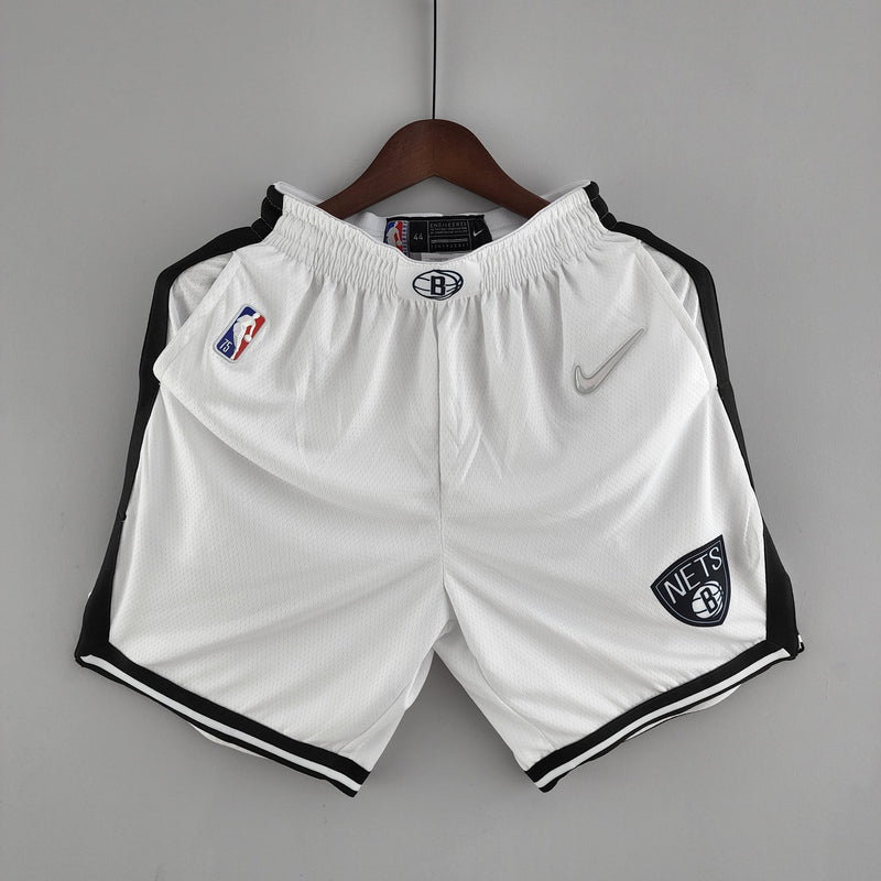 Shorts 75th anniversary Brooklyn Nets White NBA