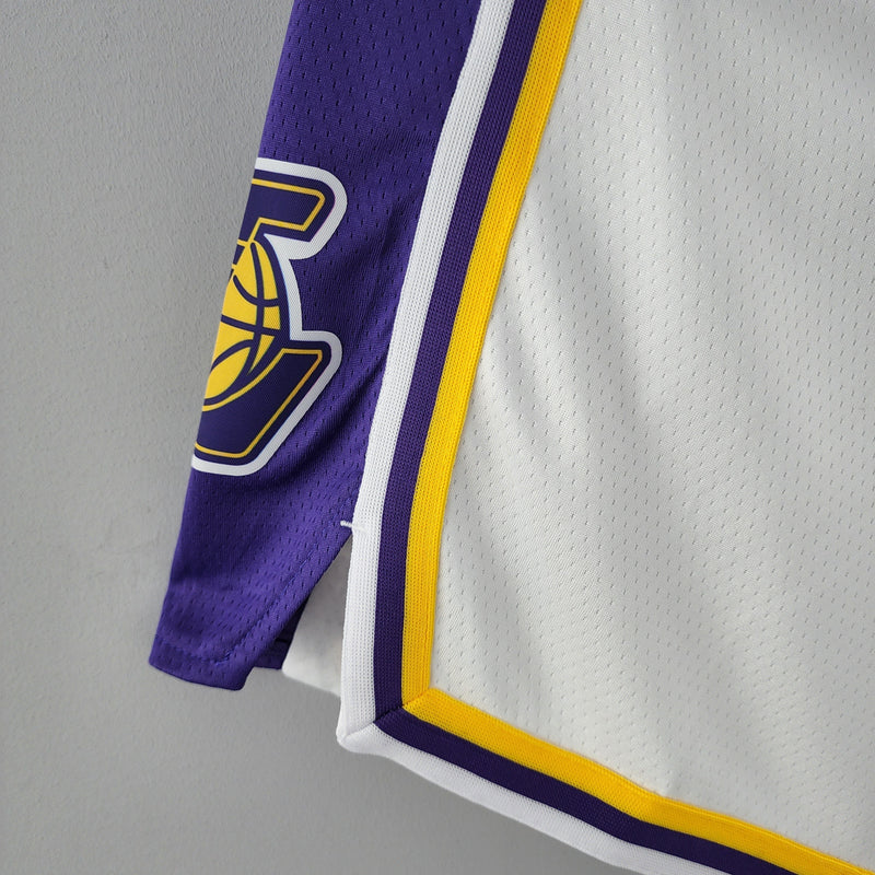 Shorts 75th anniversary Los Angeles Lakers white NBA